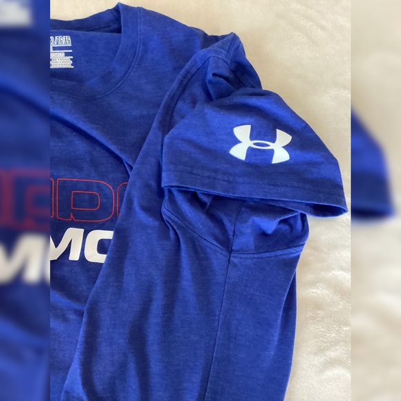 Men’s Size XL Graphic | Performance T-Shirt | Under Armour | Blue Tee | EUC | - Picture 5 of 8